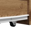 vidaXL Úzká koupelnová skříňka na kolečkách dub artisan kompozit