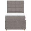 vidaXL Box spring postel s matrací taupe 80x200 cm textil