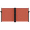 vidaXL Zatahovací boční markýza terakotová 120 x 1 000 cm