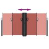 vidaXL Zatahovací boční markýza terakotová 120 x 1 000 cm