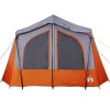 vidaXL Kempingový stan kabinový pro 5 osob šedý a oranžový nepromokavý