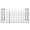 vidaXL Gabionová zástěna pro popelnice pozinkovaná ocel 254x100x110 cm