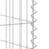 vidaXL Gabionová zástěna pro popelnice pozinkovaná ocel 254x100x110 cm