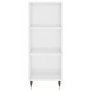 vidaXL Skříň highboard bílá s vysokým leskem 34,5x34x180 cm kompozit