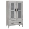 vidaXL Skříň highboard šedá sonoma 69,5 x 31 x 115 cm kompozitní dřevo