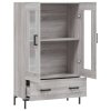 vidaXL Skříň highboard šedá sonoma 69,5 x 31 x 115 cm kompozitní dřevo