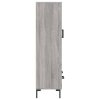 vidaXL Skříň highboard šedá sonoma 69,5 x 31 x 115 cm kompozitní dřevo