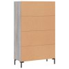 vidaXL Skříň highboard šedá sonoma 69,5 x 31 x 115 cm kompozitní dřevo