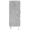 vidaXL Příborník betonově šedý 69,5 x 34 x 90 cm kompozitní dřevo