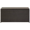 vidaXL Zahradní úložný box z polyratanu 100 x 50 x 50 cm hnědý