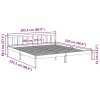 vidaXL Prodloužený rám postele bez matrace 200 x 220 cm masiv borovice