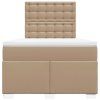 vidaXL Box spring postel s matrací cappuccino 120x190 cm umělá kůže
