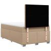 vidaXL Box spring postel s matrací cappuccino 120x190 cm umělá kůže