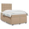 vidaXL Box spring postel s matrací cappuccino 120x190 cm umělá kůže