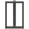 vidaXL Nohy k jídelnímu stolu ve tvaru T, 2 ks, antracitové, 60 x 35 x (72-73) cm, ocel