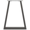 vidaXL Nohy k jídelnímu stolu ve tvaru V, 2 ks, antracitové, 60 x (72-73,3) cm, ocel