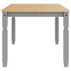 vidaXL Jídelní stůl Corona šedý 180 x 90 x 75 cm masivní borové dřevo