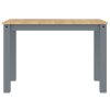vidaXL Jídelní stůl Panama šedý 112 x 60 x 75 cm masivní borové dřevo