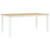 vidaXL Jídelní stůl Corona bílý 180 x 90 x 75 cm masivní borové dřevo