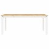 vidaXL Jídelní stůl Corona bílý 180 x 90 x 75 cm masivní borové dřevo
