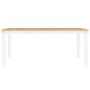 vidaXL Jídelní stůl Panama bílý 180 x 90 x 75 cm masivní borové dřevo