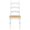 vidaXL Jídelní židle 2 ks Corona bílé 42x47x107 cm masivní borovice