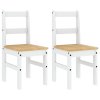 vidaXL Jídelní židle 2 ks Panama bílé 40 x 46 x 90 cm masivní borovice