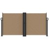 vidaXL Zatahovací boční markýza taupe 120 x 1 200 cm
