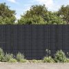 vidaXL Stínící plotová fólie 4 ks PVC 35 x 0,19 m matná tmavě šedá