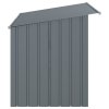 vidaXL Psí bouda se střechou antracitová 153x91x110cm pozinkovaná ocel
