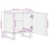 vidaXL Noční stolky 2 ks 40x34x46 cm masivní bělené mangovníkové dřevo
