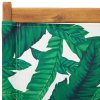 vidaXL Skládací zahradní židle 6 ks zelené textil a masivní dřevo