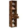 vidaXL Skříň highboard kouřový dub 40 x 42,5 x 185 cm kompozitní dřevo