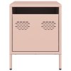 vidaXL Noční stolky 2 ks růžové 35 x 39 x 43,5 cm ocel