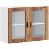 vidaXL Kuchyňská nástěnná skříňka se skleněnými dvířky "Porto"