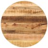 vidaXL Stolní deska Ø90x2,5 cm kulatá masivní hrubé mangovníkové dřevo