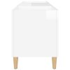 vidaXL Skříňka na LP desky lesklá bílá 121x38x48 cm kompozitní dřevo