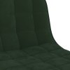 vidaXL Barové židle 2 ks tmavě zelené samet