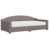 vidaXL Válenda s matrací taupe 100 x 200 cm textil