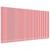 vidaXL Náhradní plachta na markýzu červené a bílé pruhy 6 x 3 m