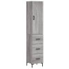 vidaXL Skříň highboard šedá sonoma 34,5 x 34 x 180 cm kompozitní dřevo
