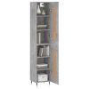 vidaXL Skříň highboard betonově šedá 34,5x34x180 cm kompozitní dřevo