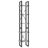 vidaXL Knihovna s 5 policemi betonově šedá 40 x 30 x 175 cm kompozit