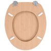 vidaXL WC sedátko 2 ks s víky MDF motiv bambusu