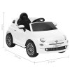 vidaXL Dětské elektrické auto Fiat 500 bílé