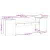 vidaXL Lavice s truhlíky 184,5x39,5x56,5 cm masivní dřevo douglasky