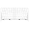 vidaXL Fotbalová branka se sítí bílá 366 x 122 x 182 cm ocel
