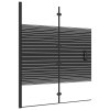 vidaXL Skládací sprchový kout ESG 120 x 140 cm černý
