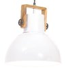 vidaXL Industriální závěsné svítidlo 25 W bílé kulaté 40 cm E27