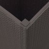 vidaXL Zahradní květináče 4 ks hnědé 32,5 x 32,5 x 57 cm PP